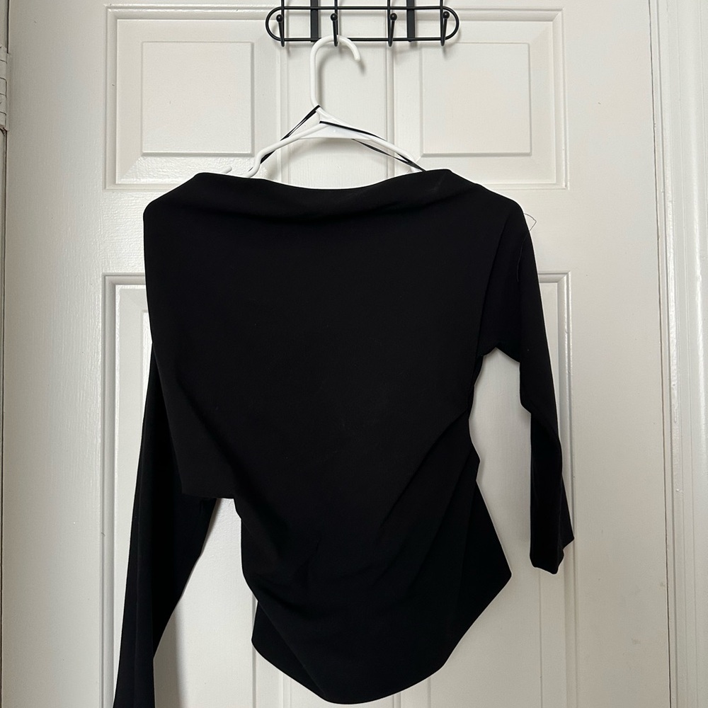 Zara Black Long Sleeve Top